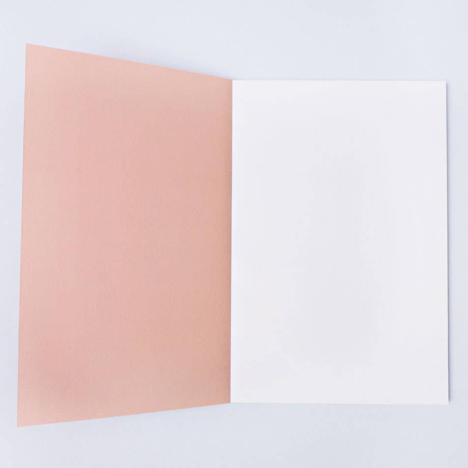 Burnt Peach Shadow Brush Lay Flat Notebook