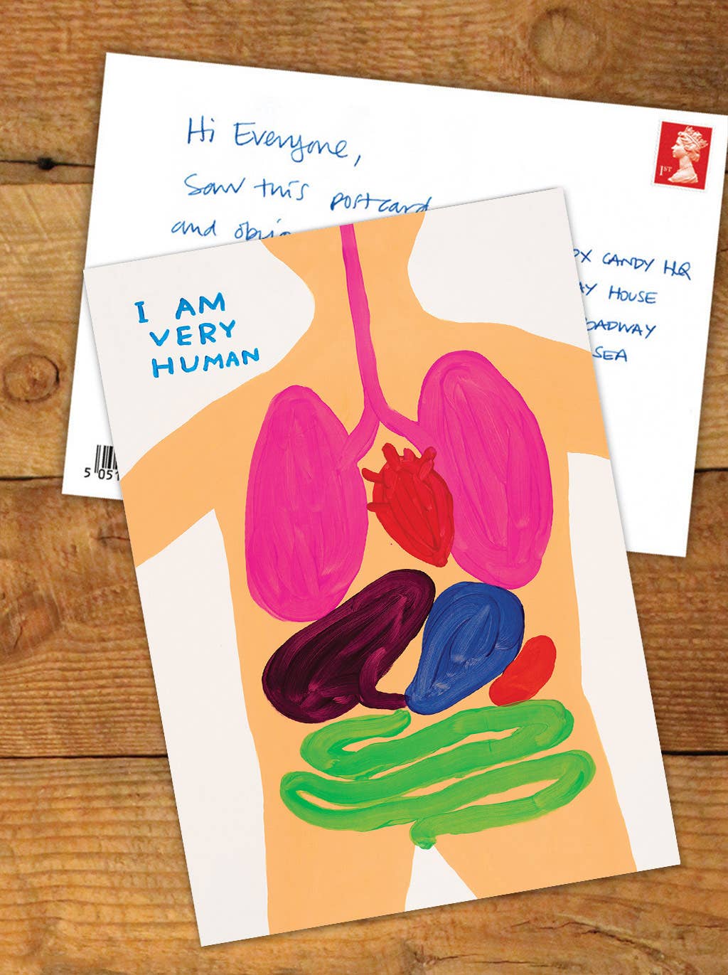 Art Postcard | I Am Very Human