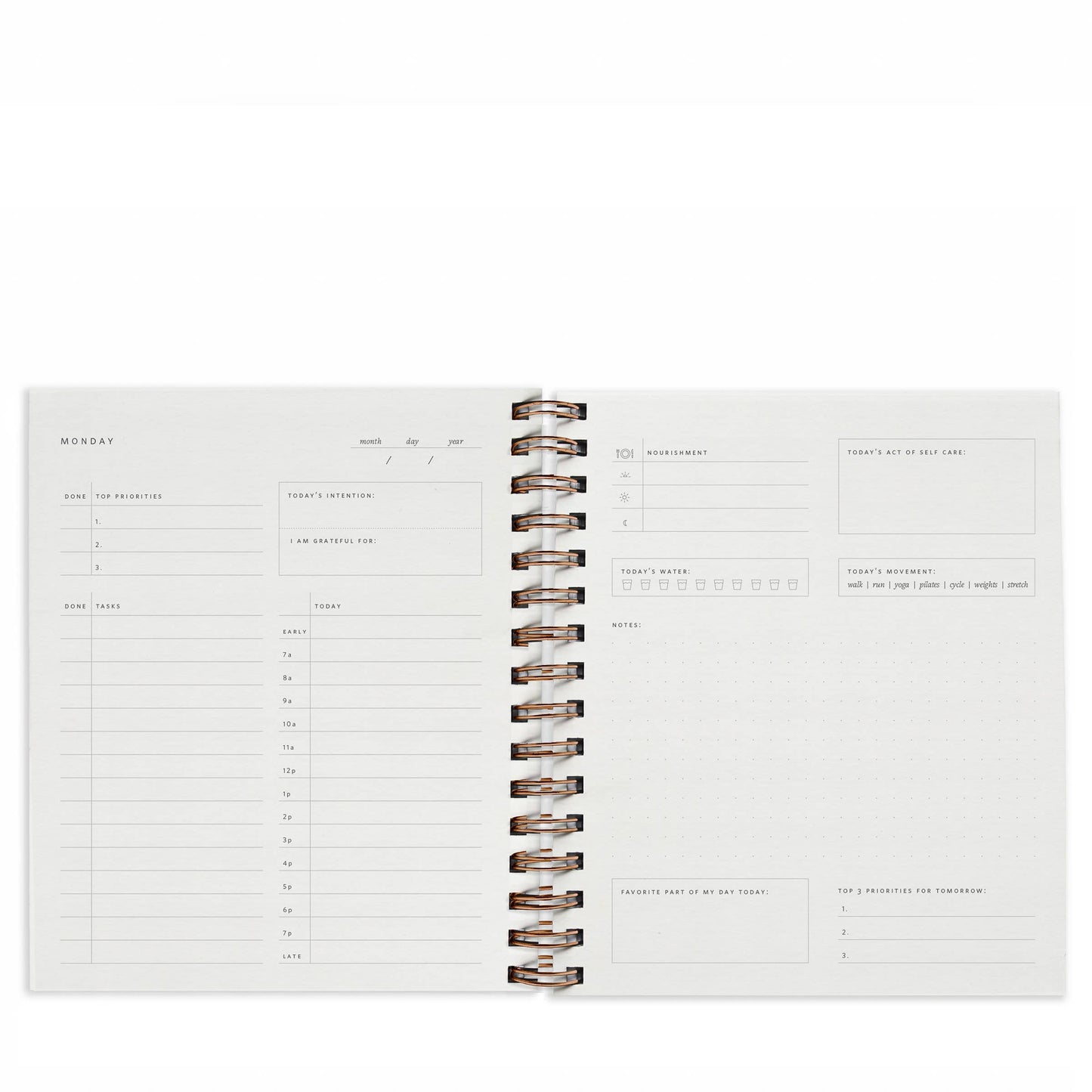 Quarterly Overview Planner in Mustard