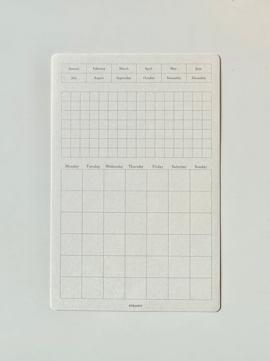 STÁLOGY Removable Calendars | Monthly + Weekly