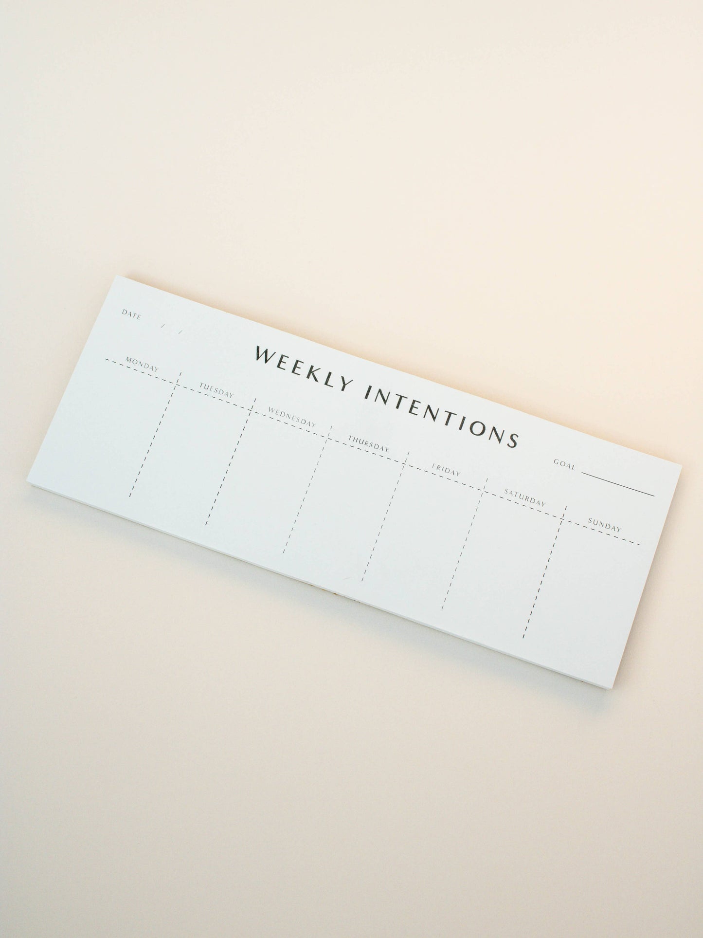 Weekly Intentions Notepad