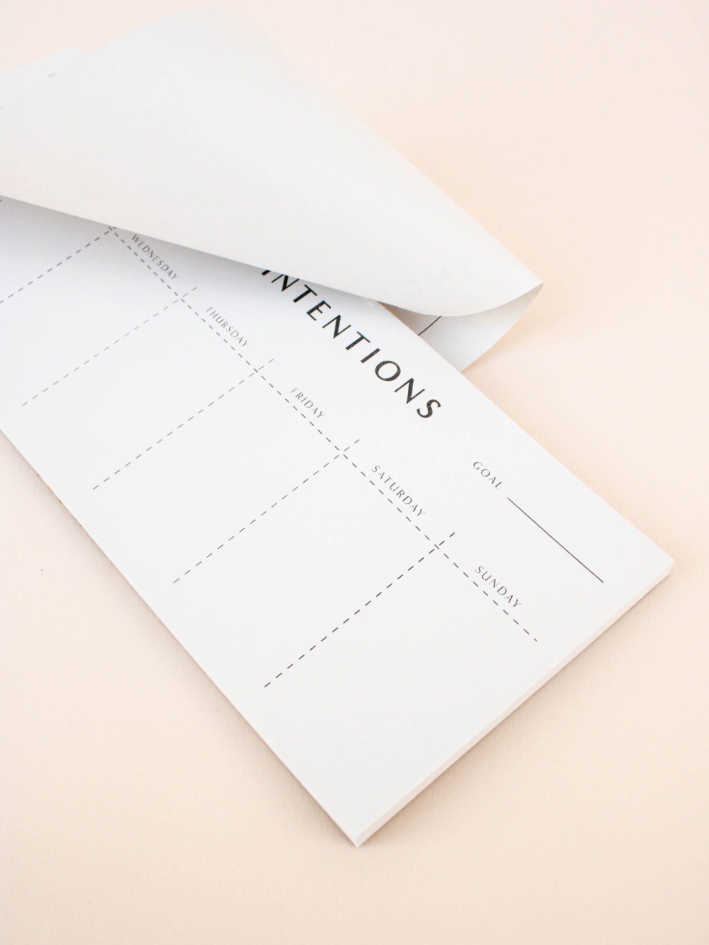 Weekly Intentions Notepad