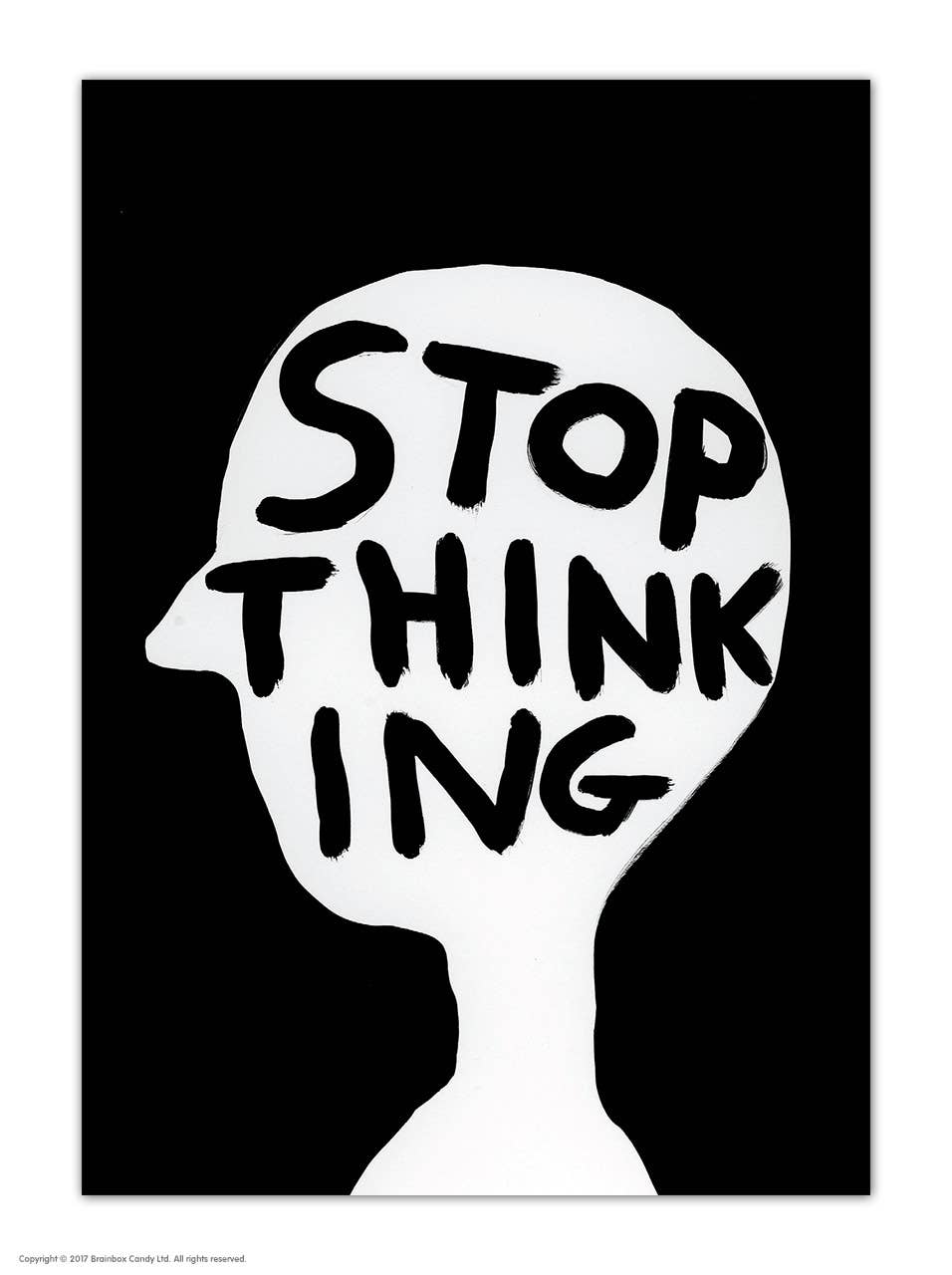 Art Postcard | Stop Thinking