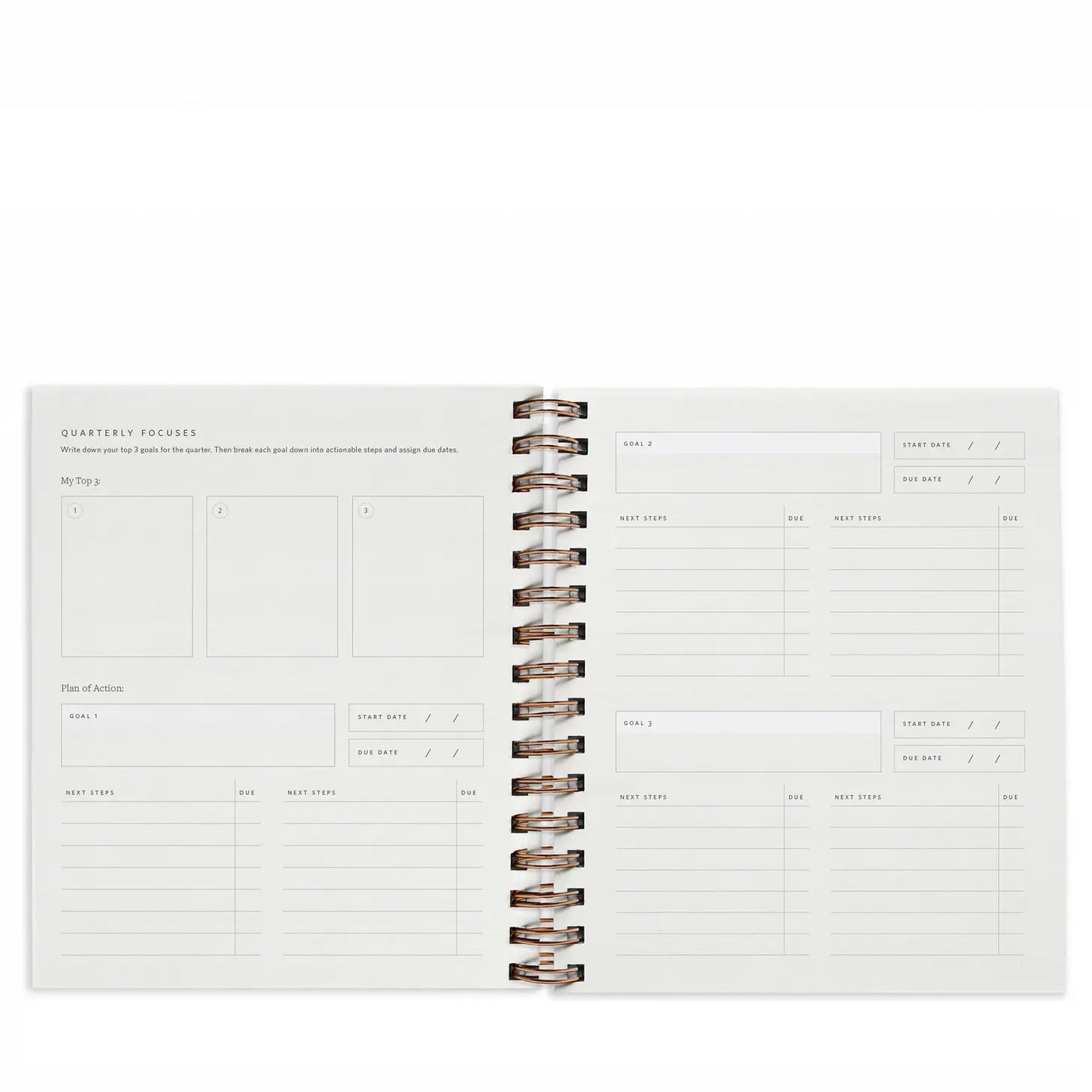 Quarterly Overview Planner