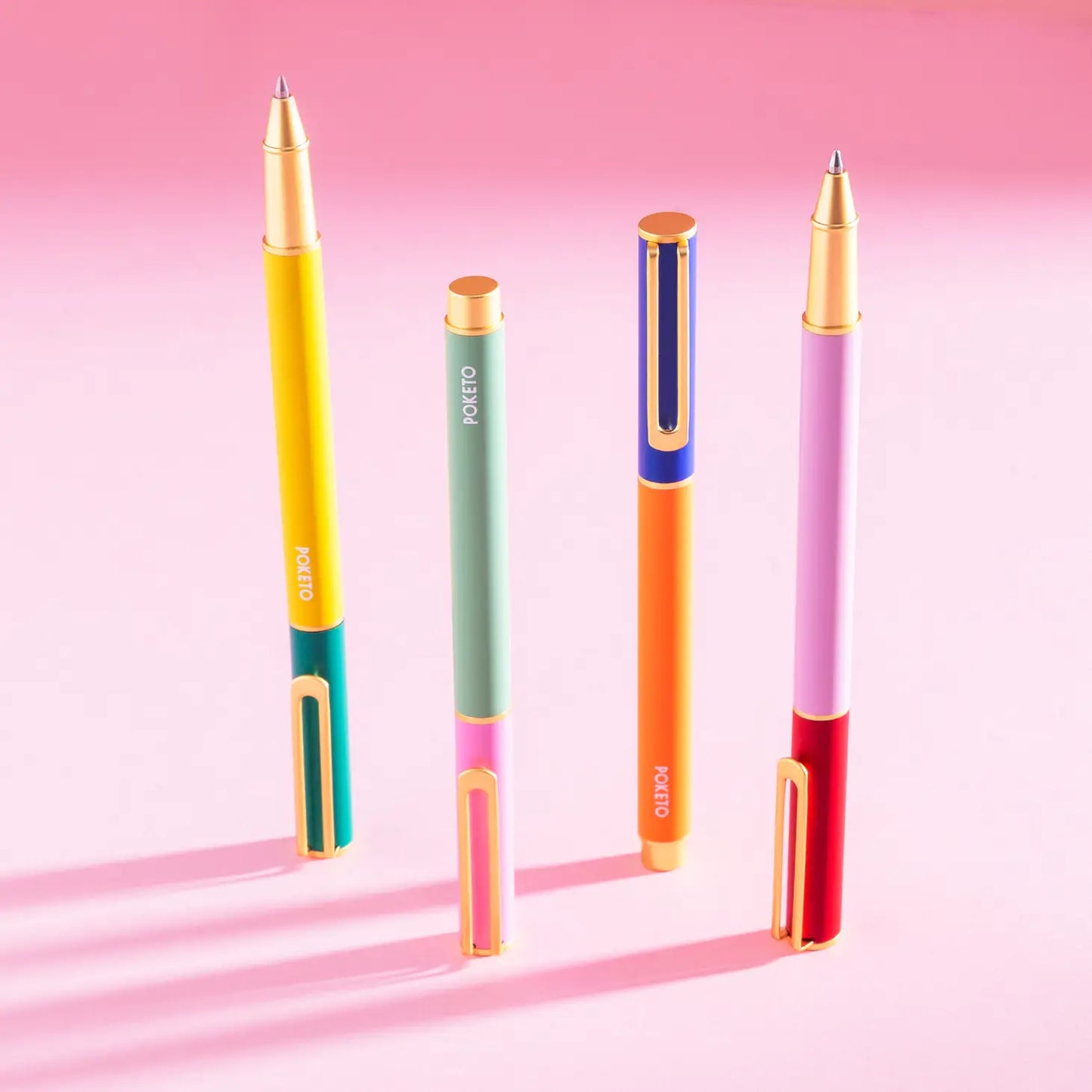 Colorblock Cap Pen Set of 4