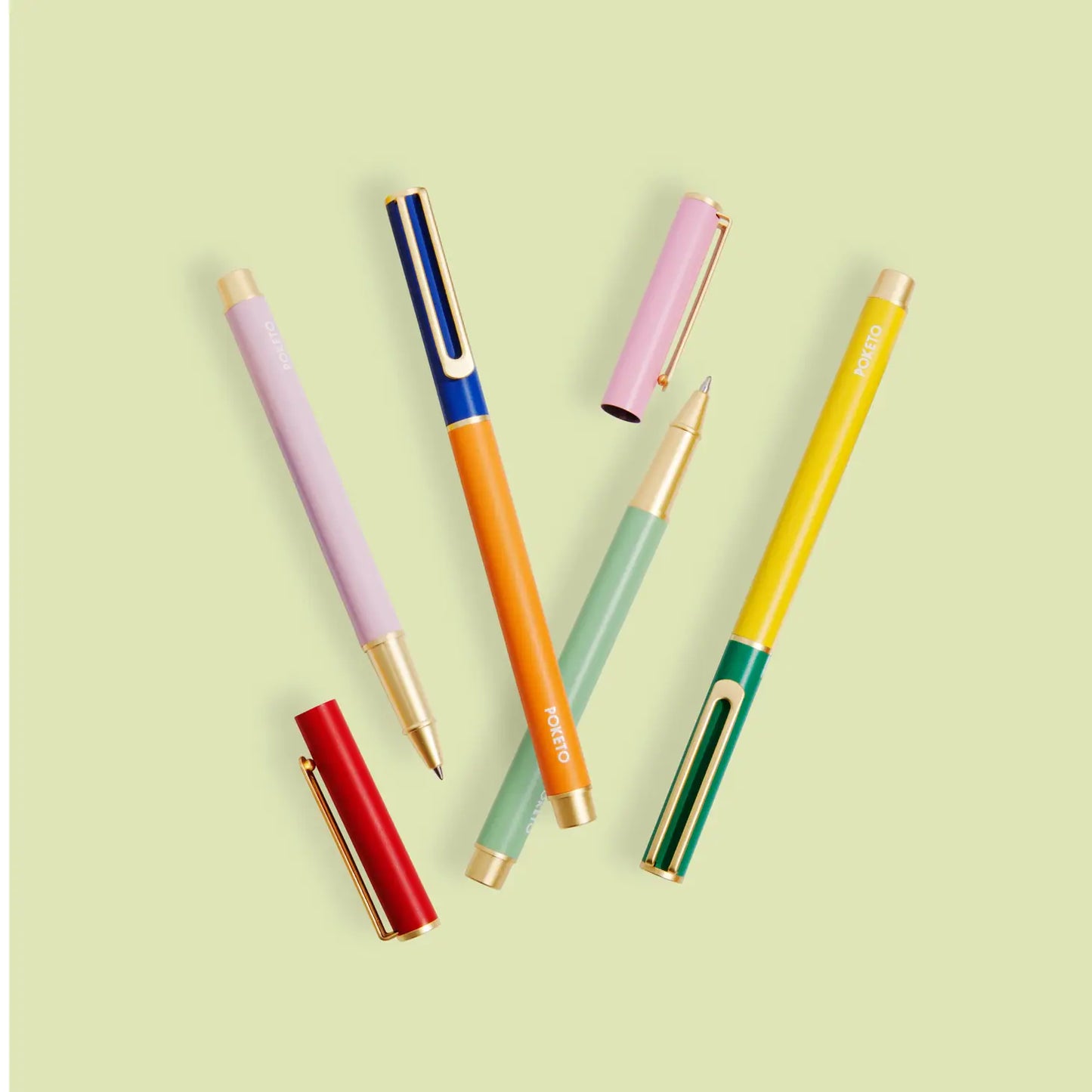 Colorblock Cap Pen Set of 4