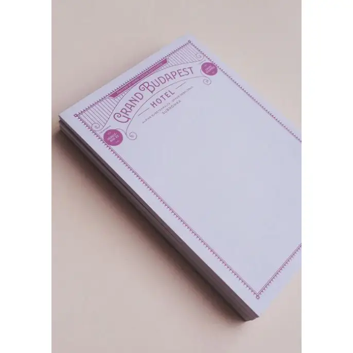 Grand Budapest Hotel Notepad